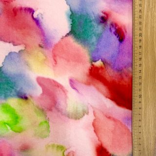 Viskoza SATIN Ambre pink digital print