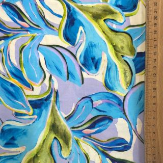 Viskoza SATIN Giselle blue digital print