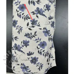 Dekorativna tkanina Linenlook Night flowers digital print 2nd class