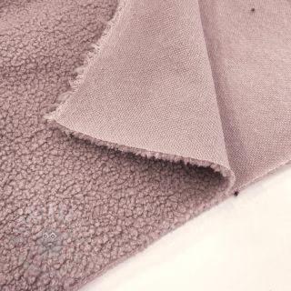 Tkanina za kapute TEDDY dark powder