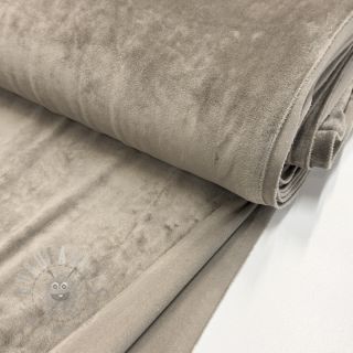 Samet VELVET STRETCH taupe