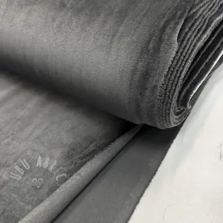 Samet VELVET STRETCH dark grey