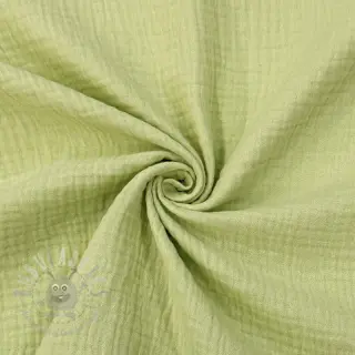 Tetra Tkanina/Muslin soft green ORGANIC
